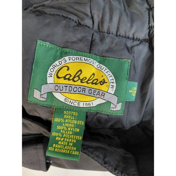 Cabelas Mens Insulated Snow Bib Pants With Adjustable Straps Size S Black - Picture 3 of 16